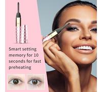 Heated Eyelash Curler - 3 Temperature Modes Eyelash Curler Heated | Portable Tool for Curling Beauty Makeup Cosmetics Girls Women Natural Look