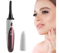 Heated Eyelash Curler Double-Sided Anti-Burn Electric Eyelash Curler 4 Temp Settings Heated Lash Curler Rechargeable Eyelash Curlers with Comb Electric Eyelash Curler