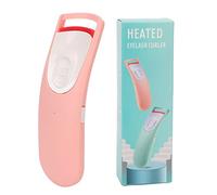 Heated Eyelash Curler Electric Eyelash Curler, 24H Long - Lasting Curl with Silicone Pad, Ergonomic Portable Lash Curling Tool for Women, 60°C Rapid Preheat, AAA Battery Powered