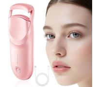 Heated Eyelash Curler, Electric Eyelash Curler, Rechargeable Lash Curler with 2 Temps, Fast Heating, Long-Lasting Curl, Anti-Scalding, with Silicone Pad & LED Display, for Women Quick Natural Curling