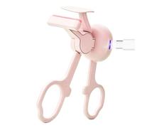 Heated Eyelash Curler Fast Heating Rechargeable Long-Lasting Hold Frameless