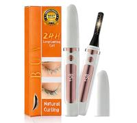 Heated Eyelash Curler for Women- Fast 5s Heat-Up, USB Rechargeable Electric Eyelash Curler, LED Display, Anti-Burn, 24H Long-Lasting Curl, White