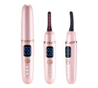 Heated Eyelash Curler, Heated Lash Curler with Accurate Temperature Control, Intelligent Power Off, Electric Eyelash Curlers for Long and Natural Lasting Makeup, No Lashes Damage (Pink)