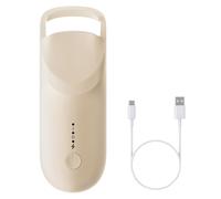 Heated Eyelash Curler,Portable Electric Heated Lash Curler Type-C Rechargeable Travel Eyelash Curlers with Heat Sensitive Silicone Pad,2-Level Adjustable Temp and Long-Lasting Natural Curves (Beige)