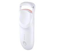 Heated Eyelash Curler, Portable Travel-Size Mini Electric Heated Lash Curler - 8s Fast Heating 24hrs Long Lasting Lash Lift to Style Natural Eyelashes (White)