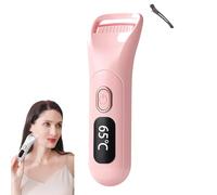 Heated Eyelash Curler, Portable Travel-Size Mini Electric Heated Lash Curler Featuring 3-Level Adjustable Temperature 24H Lift for Long-Lasting, Anti-Burn Eyelid for Women Girls (Pink)