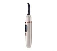 Heated Eyelash Curler USB-C Rechargeable Three For Temp Settings Portable | Advanced For Rapid Heating In 3 Seconds Ergonomic ABS Design Travel-friendly Size 300MAh For Battery For Daily Use