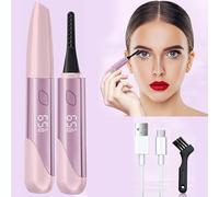 Heated Eyelash Curler, USB Rechargeable Electric Eyelash Curler, 15s Quick Heat