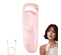 Heated Eyelash Curler with Silicone Pad, Electric Lash Lifter, Portable Rechargeable Electric Eyelash Curler, Fast Heating & Long-Lasting Curl, 3 Temperature Modes for Women (A)