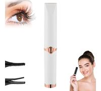 Heated Eyelash Curlers, 2025 Rechargeable Heated Eyelash Curler for Quick Heating Curling, 2 in 1 Electric Eyelash Curler for Instant Glam, Upgrade Electric Eyelash Curler with USB Cable (White 1pcs)