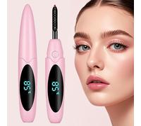 Heated Eyelash Curlers Electric Eyelash Curler with LED Display, 3 Temperature Modes Anti-Burn USB Rechargeable Natural Curling 24H Long Lasting for Women Makeup Tools Gifts RT911
