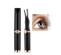 Heated Eyelash Curlers, Portable Heated Lash Curler Intelligent Power Off Fast Heating Electric Eyelash 3 Gear Temperature Control Electric Eyelash Curler for Natural Long-Lasting Eyelashes
