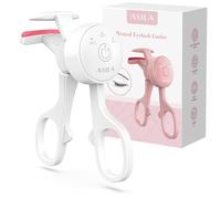 Heated Eyelash Curlers with 3 Heating Modes, C-Shaped Natural Curling, 24 Hours Long Life, Rechargeable Electric Eyelash Curler, Rechargeable Electric Eyelash Curler, Type C with Rechargeable Electric