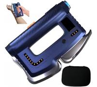 Heated Fascia Knife - Muscle Scraper Tool with 5 Blades,Massage, 9 Levels Micro-Current, Red Light Therapy for Whole Body (Blue)