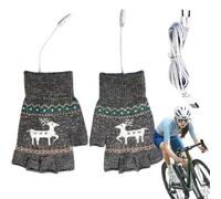 Heated Fingerless Gloves - Warming Mitt for Cold - Winter Warm Gloves for Women - for Winter Office Cycling Outdoor Activities Running Camping Commuting Daily Driving