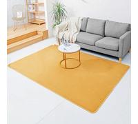 Heated Floor Mat for Foot, Graphene Electric Heating Carpet Heated Area Rugs, Coral Fleece Electric Heating Pads Foot Warmer Floor Heater Under Desk(Khaki,200x250cm)