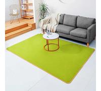 Heated Floor Mat for Foot, Graphene Electric Heating Carpet Heated Area Rugs, Coral Fleece Electric Heating Pads Foot Warmer Floor Heater Under Desk(Green,200x250cm)