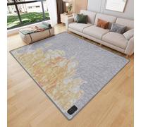 Heated Floor Mats, Electric Area Rug, Graphene Material, 4-Gear Temperature Control, IPX7 Waterproof, Ideal for Office, Bedroom, Dining Room