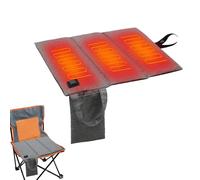 Heated Folding Chair Cushion Pad, 3 Fold USB Heating Temperature Adjustable Foldable Heated Seat Cushion for Winter Camping Hiking Picnic
