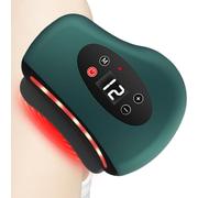 Heated Foot Massager | 12-Level Adjustable Vibration,Foot Massage Scraper with Red Light,for Leg Back Arm Face Home Daily Travel Spa Men Women