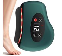 Heated Foot Massager - Electric Vibration Adjustable Heated,Foot Massage Scraper with Red Light,for Leg Back Arm Face Home Daily Travel Spa Men Women