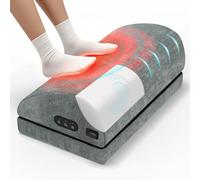 Heated Foot Rest for Under Desk at Work, Foot Stool with Vibration Massage, 2 Heat Levels, Adjustable Height, Ergonomic Memory Foam Feet Warmer Heater Footrest Under Desk for Gaming & Office Home