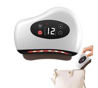 Heated Foot Scraper - Bianstone 9.5x8x2.5cm | Thermaedge Foot Scraper | Heated Muscle Scrapers | Electric Gua Sha Device with 12 Vibration Gears for Foots Massage and Muscle Relaxation