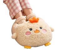 Heated Foot Warmer Cartoon Plush Under Desk Warmers Gear | Heating Pad for Feet with 1000ml Water-Filled Liner for Dorm Carpet Floor Couch Sofa Living Room Workplace Home Apartment