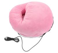 Heated Foot Warmer Slippers USB Powered Plush Pink Shoe Design