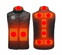Heated Gilet for Men 9 Heating Zone Heated Jacket Womens 3 Levels Unisex Plus Size Heated Body Warmer Mens Heated Vest Men Heated Waistcoat for Walking Motorcycle Hunting Fishing