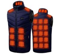Heated Gilet for Men and Women USB Rechargeable Heated Waistcoat Electric Heating Vest Quilted Electric Body Warmer Winter Warm Vest Jackets Unisex Washable Heating Coat with 3 Adjustable Levels