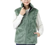 Heated Gilet for Men Women UK Teddy Fleece Gilet Electric Heated Vest USB Heater Sherpa Fluffy Heated Waistcoat Winter Heated Body Warmer 9 Heating Zones Fuzzy Heated Vest Sale(No Charger)