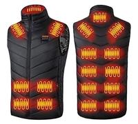 Heated Gilet for Women Heated Body Warmer USB Charging Electric Heated Jacket 17 Zone Heated Vest for Hunting Outdoor(M)