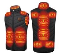 Heated Gilet for Women UK Heated Body Warmer 3 Adjustable Temperature Electric Heated Vest USB Rechargeable Heated Jacket Fleece Washable Heating Waistcoat for Winter Keep Warm( Without Power Bank)