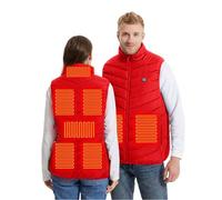 Heated Gilet for Women UK Heated Body Warmer 3 Adjustable Temperature Electric Heated Vest USB Rechargeable Heated Jacket Fleece Washable Heating Waistcoat for Winter Keep Warm( Without Power Bank)