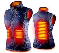 Heated Gilet for Women UK Sale Clearance,Ladies Heated Body Warmer Electric Heated Vest Washable USB Heater Clothes Heated Waistcoat 5 Heating Zones Heated Jacket for Motorbike(No Charger)
