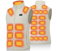 Heated Gilet Women and Men - 5V/7.4V Power Support, Heated Body Warmer with 26 Heating Pads,Fast Heat, Independent Switches - Lightweight for Riding, Hunting, or Warehouse Work(Battery Not Included)