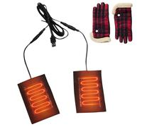 Heated Glove Mat - Electric Heating Mat 3.35 x 2.56 Inches | Warm Pads 2 in 1 USB 5 V for Gloves - Soft and Rechargeable Portable Men Women Cold Winter, All'