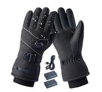 Heated Gloves - 280g Pu Polyester Heated Mitts Electric Hand Adjustable Temperature Soft Insulated Material Reliable Design | Ideal for Winter Outdoor Adventures