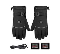 Heated Gloves - 3.7V Lithium Battery Heated Gloves Touch Screen Thermal Heating | Rechargeable Touch Screen Gloves with 3 Temperature Levels for Cycling, Rand