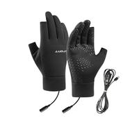 Heated Gloves - Electric Winter Hand Warmers, Usb -Powered Thermal Mittens | Comfortable Fit With Reliable Heating, Outdoor Equipment For Ski Snowboard Cycling Hiking Cycling Run Daily