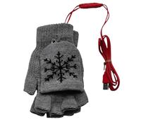 Heated Gloves, Fingerless USB Heated Riding Gloves | Winter Equipment Hand Warmers for Women Men Outdoor Cold Weather Hunting Snowboard Fishing Hiking Ski Backpack Birthday