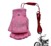 Heated Gloves - Fingerless USB Riding Gloves | Winter Equipment Hand Warmer for Cold Weather Men Outdoor Hunting Snowboarding Fishing Hiking Ski Backpack Birthday