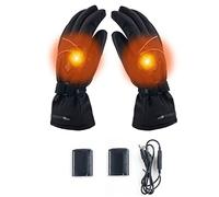 Heated Gloves for Men and Women, Portable Three Temperature Settings Electric Heating Gloves, Winter Heating Thermal Glove for Outdoors Cycling Motorcycle Skiing Hunting Camping(L)