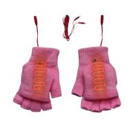 Heated Gloves for Men,Fingerless USB Electric Heating Gloves | Winter Gear Fashion Accessories for Men Outdoor Autumn Birthday Fishing Cycling Hiking Ski Backpacking