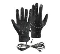 Heated Gloves for Men, USB Heating Thermal Mittens for Cold Weather, Thermal Touchscreen Waterproof Gloves for Winter Outdoor Cycling Mountaineering Running Men Women