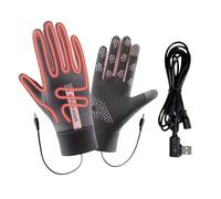 Heated Gloves for Men - USB Powered Electric Warm Heat | Thermal Internal Heating Element Wind Resistant Flex Protective Clothing - Outdoor Snowboard Ski Camping Riding A