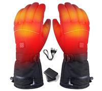 Heated Gloves for Men Women,5V 5000mAh Rechargeable Battery Soft with Touch Screen,heated Ski Gloves,3 Levels Temperature Thermal,for Snow Cycling Skiing Hunting(XL)