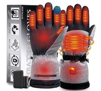 Heated Gloves for Men Women, Rechargeable Hand Warmer with Touchscreen, Waterproof Electric Heated Ski Glove for Winter Outdoor Work Hunting Camping Snowboarding Hiking