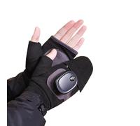 Heated Gloves for Women, 3 Adjustable Temperatures, Rechargeable & Washable, Electric Heating Warm Gloves, Cold-proof Gloves for Men and Women for Work, Cycling & Skiing (Black)
